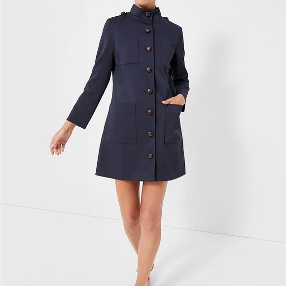 TUCKERNUCK

Navy Buttoned Darcey Dress - Picture 1 of 9